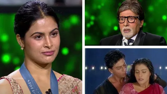 Amitabh Bachchan reminds Manu Bhaker that only Shah Rukh Khan can do romance; Manu Bhaker says, “humne bhi pyar mohabbat kiya.”