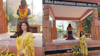 Nimrat Kaur Unveils a War Memorial Dedicated to Her Father on His 72nd Birth Anniversary
