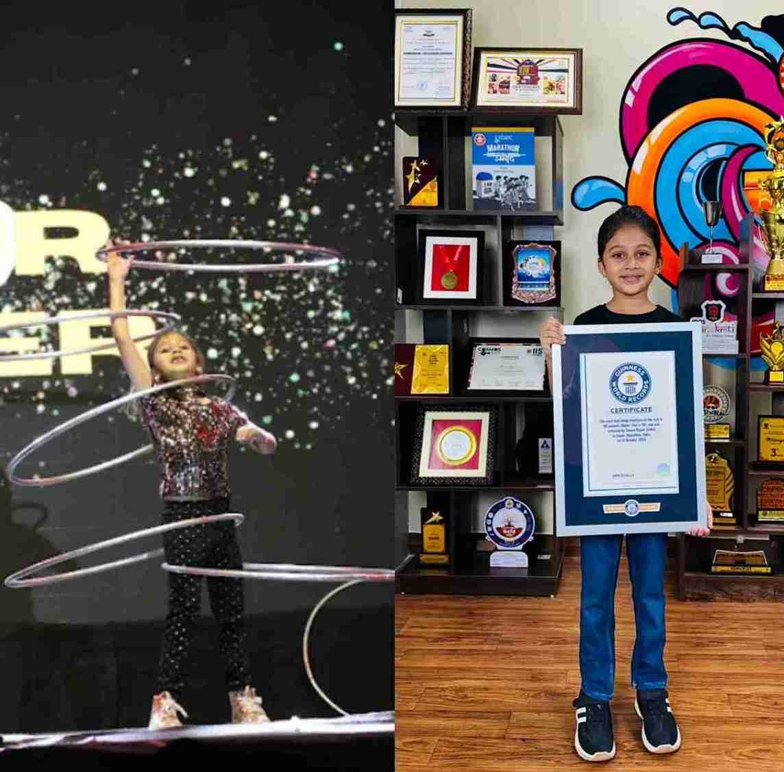 7-Year-Old Sinaya Biyani Breaks Guinness World Record with 101 Hula Hoop Rotations in 30 Seconds!